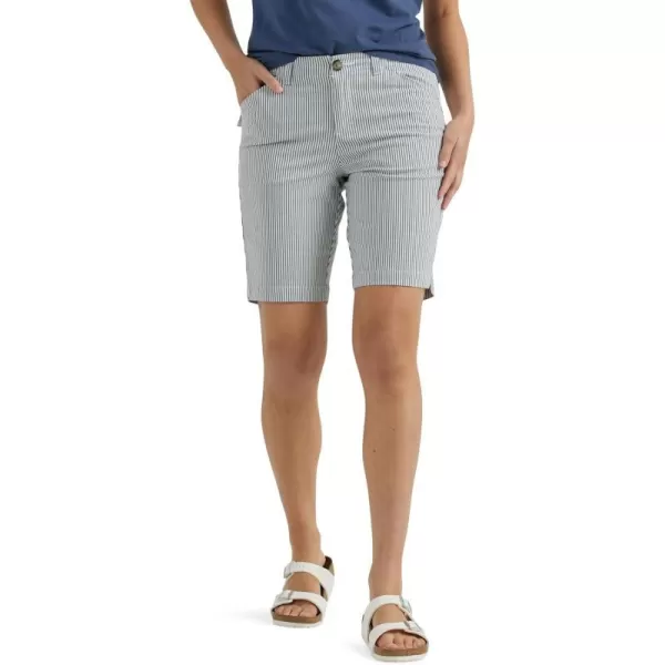 Lee Womens Legendary 9 Chino Bermuda ShortSummit Stripe