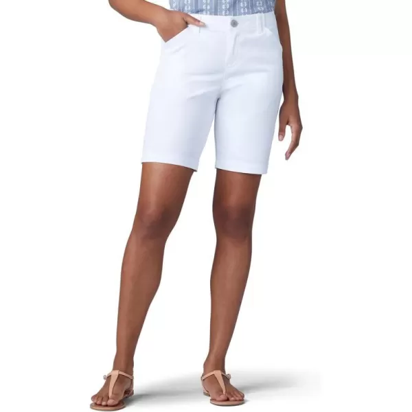 Lee Womens Legendary 9 Chino Bermuda ShortWhite