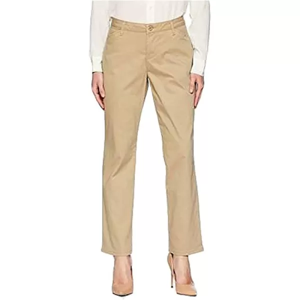 Lee Womens Petite Relaxed Fit All Day Straight Leg PantFlax Beige