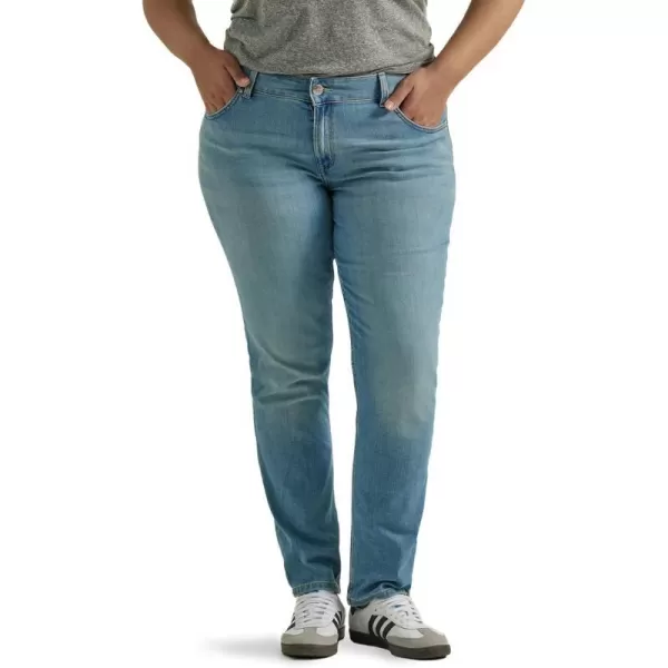 Lee Womens Plus Size Legendary Mid Rise Straight Leg JeanAnchor