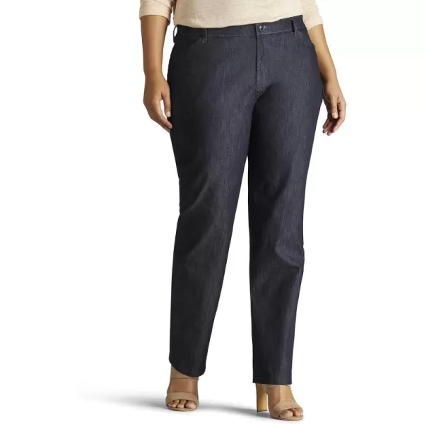 Lee Womens Plus Size Relaxed Fit All Day Straight Leg PantIndigo Rinse