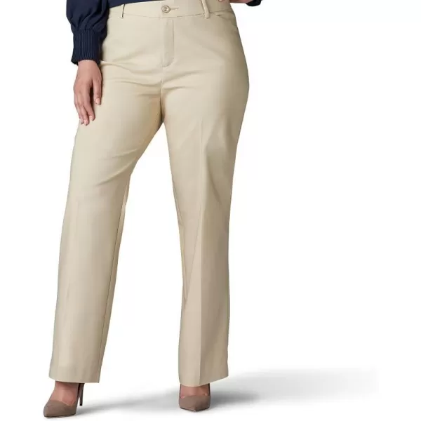 Lee Womens Plus Size Ultra Lux Comfort with Flex Motion Trouser PantBungalow Khaki