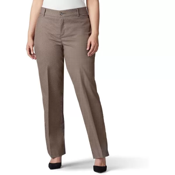 Lee Womens Plus Size Ultra Lux Comfort with Flex Motion Trouser PantDeep Breen Austin Check