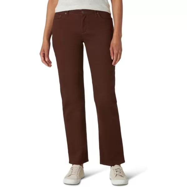 Lee Womens Relaxed Fit Straight Leg JeanChicory Coffee