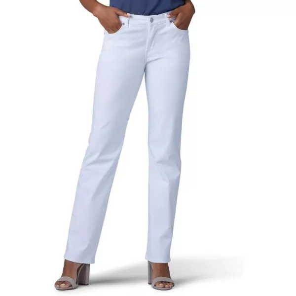 Lee Womens Relaxed Fit Straight Leg JeanWhite