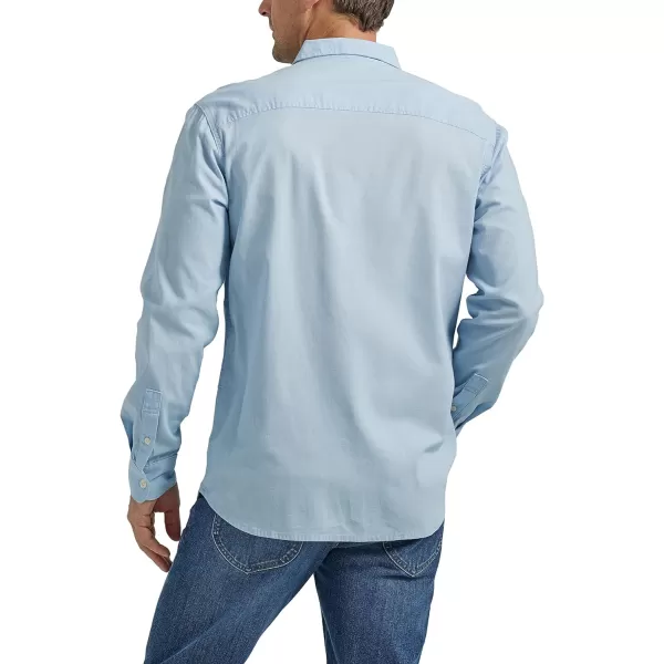 Lee Mens Extreme Motion All Purpose Long Sleeve Worker ShirtBlue Sky