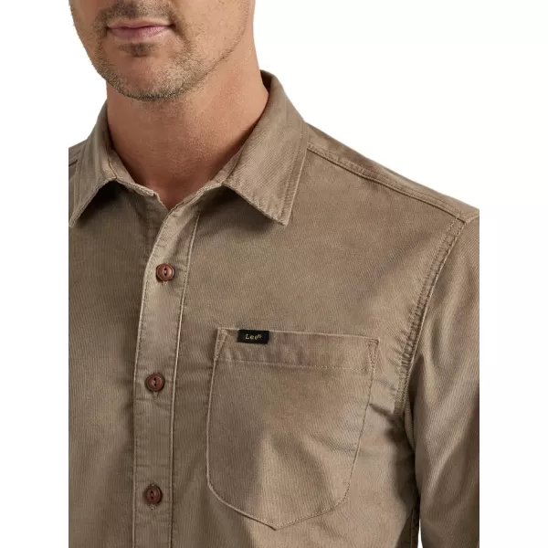 Lee Mens Extreme Motion All Purpose Long Sleeve Worker ShirtCoventry Corduroy