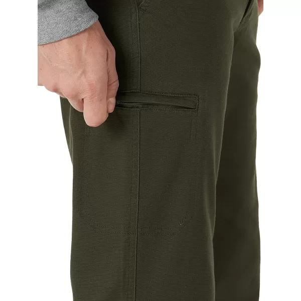 Lee Mens Extreme Motion Canvas Cargo PantFrontier Olive