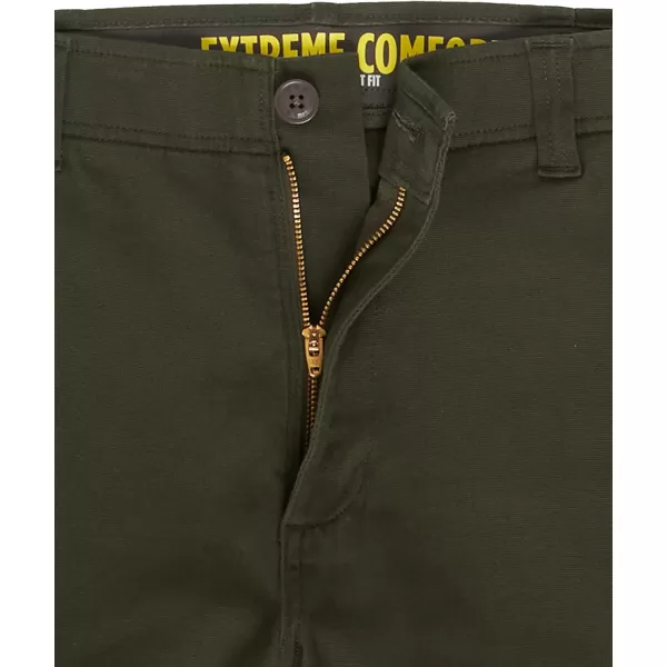 Lee Mens Extreme Motion Canvas Cargo PantFrontier Olive