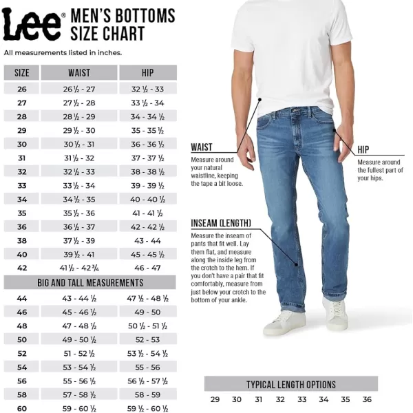 Lee Mens Extreme Motion Flat Front Regular Straight PantBlack