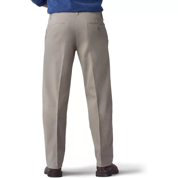 Lee Mens Extreme Motion Flat Front Regular Straight PantPebble