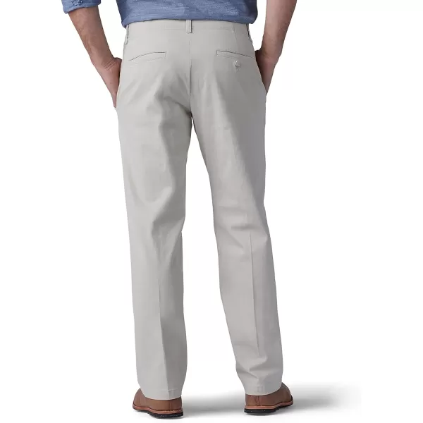 Lee Mens Extreme Motion Flat Front Regular Straight PantStone