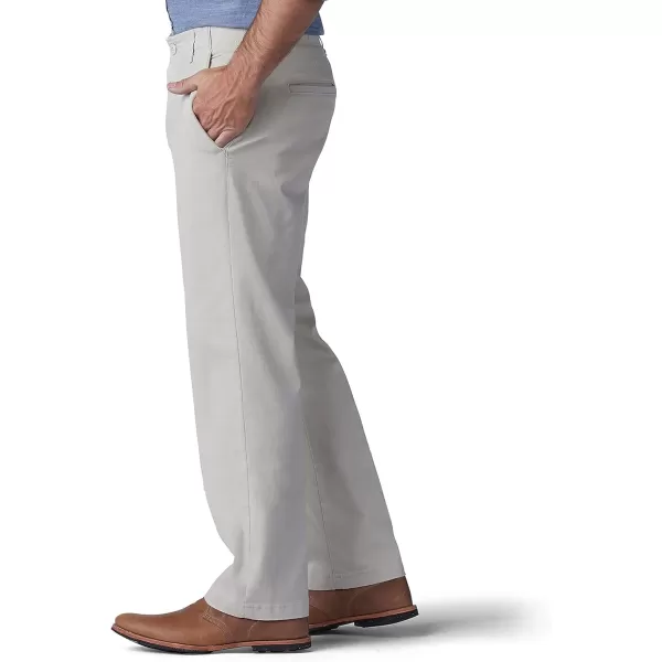 Lee Mens Extreme Motion Flat Front Regular Straight PantStone