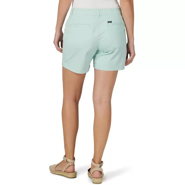 Lee Womens Legendary 5 Chino ShortSea Green