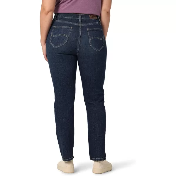 Lee Womens Legendary High Rise Mom JeanOne Wash