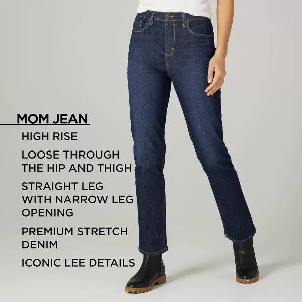 Lee Womens Legendary High Rise Mom JeanRinse