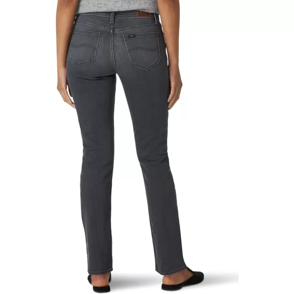 Lee Womens Legendary Mid Rise Straight Leg JeanGray