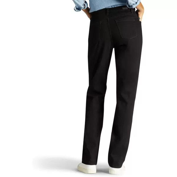 Lee Womens Legendary Mid Rise Straight Leg JeanJet Black