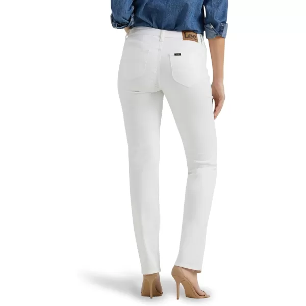 Lee Womens Legendary Mid Rise Straight Leg JeanWhite