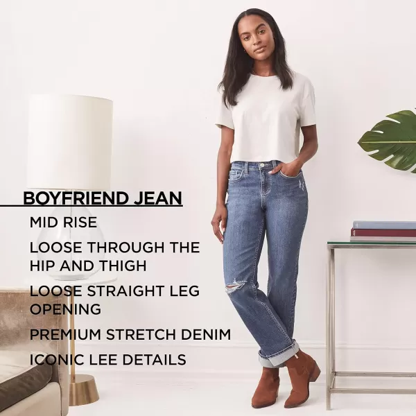 Lee Womens Mid Rise Boyfriend JeanInner Strength