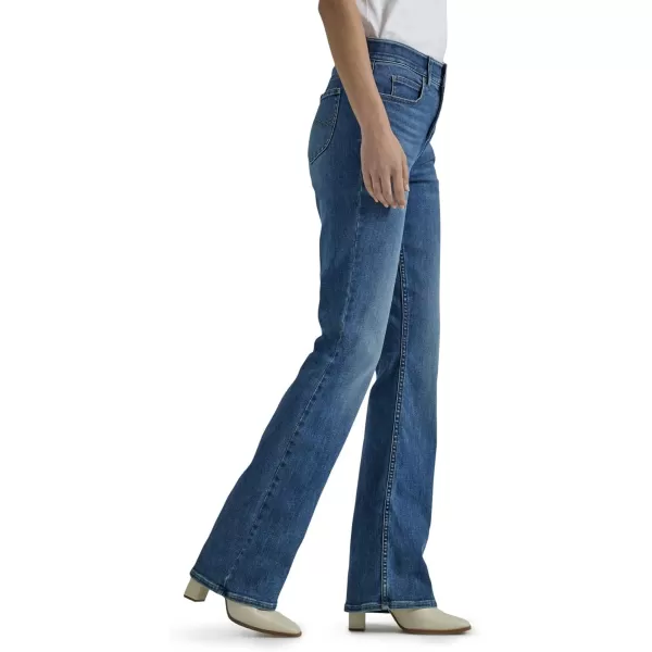 Lee Womens Petite Ultra Lux Comfort with Flex Motion Bootcut JeanIndigo Facet