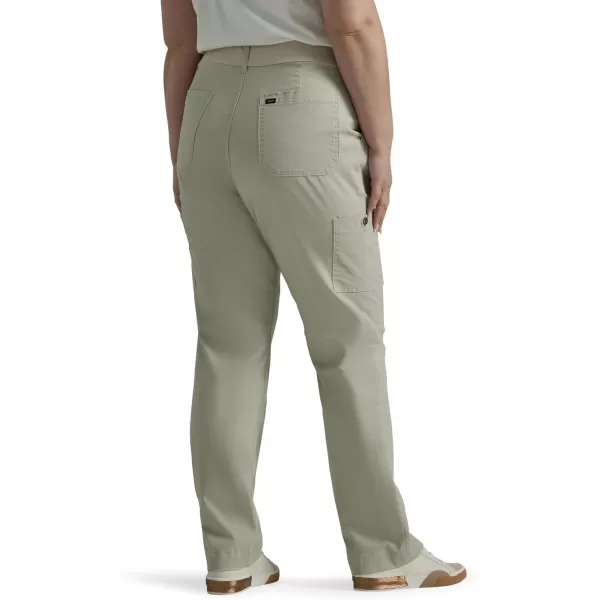 Lee Womens Plus Size Ultra Lux Comfort with Flextogo Utility PantSalina Stone