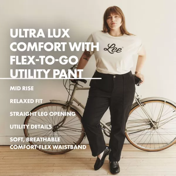 Lee Womens Plus Size Ultra Lux Comfort with Flextogo Utility PantSalina Stone