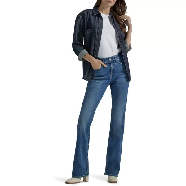 Lee Womens Ultra Lux Comfort with Flex Motion Bootcut JeanIndigo Facet