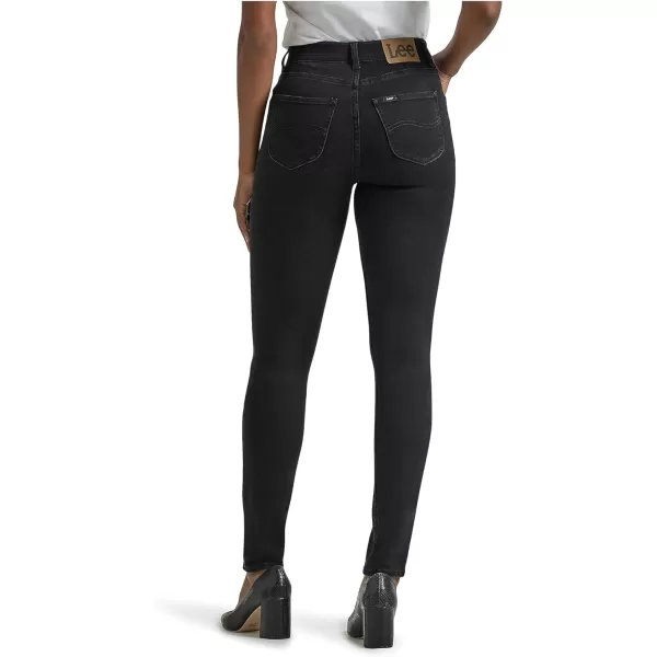 Lee Womens Ultra Lux Comfort with Flex Motion High Rise Skinny JeanBlack