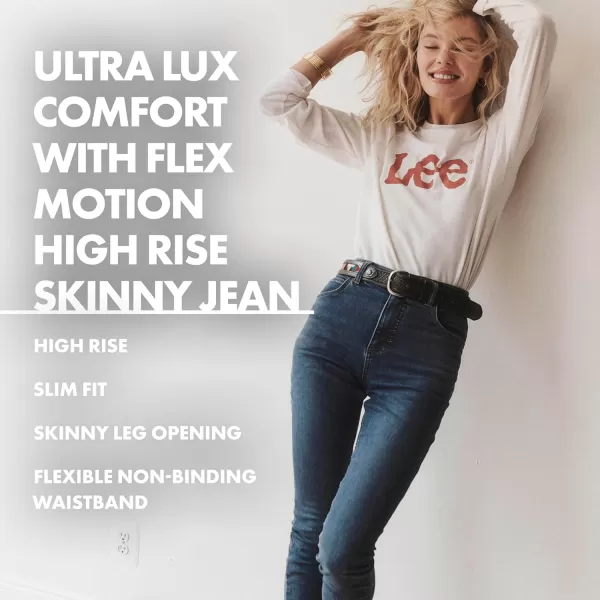 Lee Womens Ultra Lux Comfort with Flex Motion High Rise Skinny JeanSugar Cloud