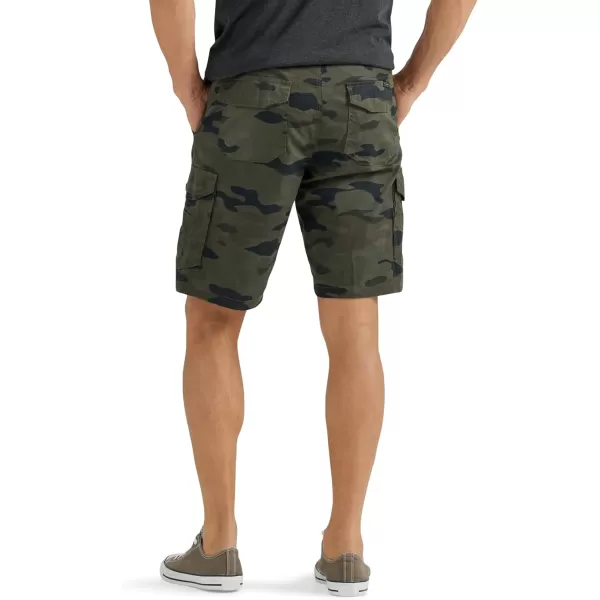 Mens Extreme Motion Swope Cargo ShortGreen Granite Camo