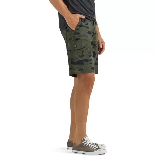 Mens Extreme Motion Swope Cargo ShortGreen Granite Camo