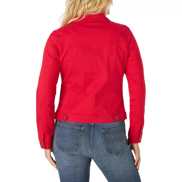 Riders by Lee Indigo Womens Denim JacketJalapeno Cherry Red