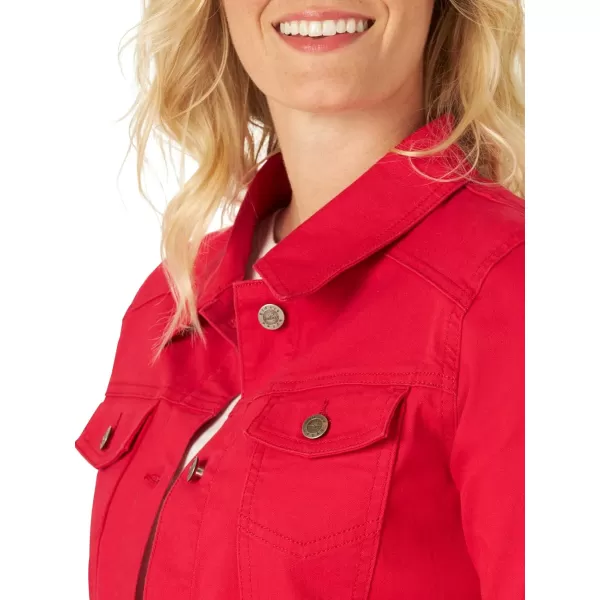 Riders by Lee Indigo Womens Denim JacketJalapeno Cherry Red