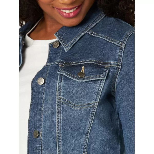 Riders by Lee Indigo Womens Denim JacketWeathered  Medium Blue