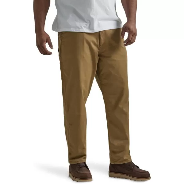 Lee Mens Big amp Tall Legendary Workwear Carpenter JeanDark Khaki