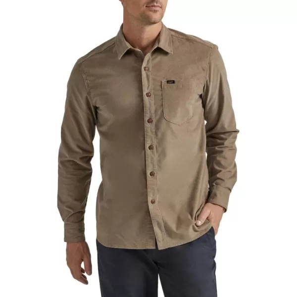 Lee Mens Extreme Motion All Purpose Long Sleeve Worker ShirtCoventry Corduroy