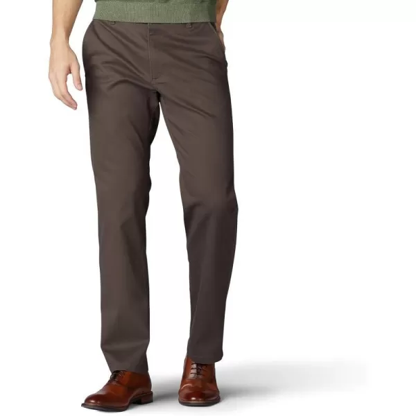 Lee Mens Extreme Motion Flat Front Regular Straight PantTea Leaf