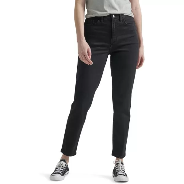 Lee Womens Legendary High Rise Mom JeanBlack