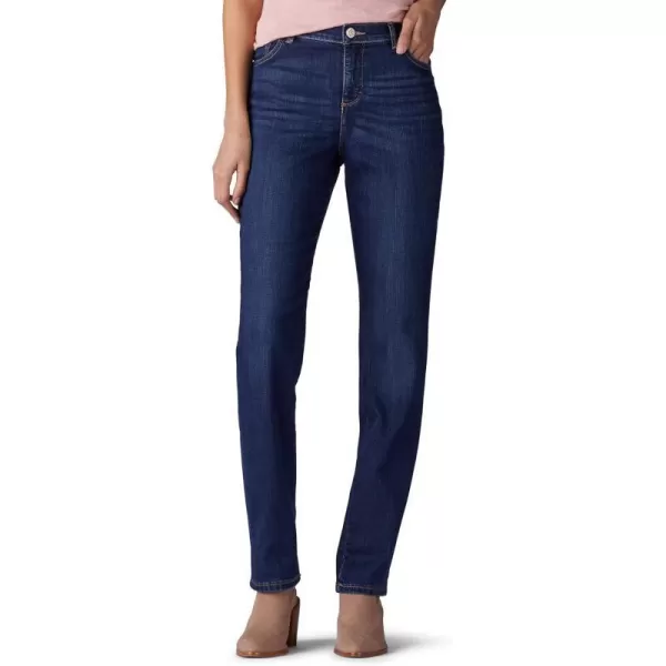 Lee Womens Legendary Mid Rise Straight Leg JeanEllis Blue