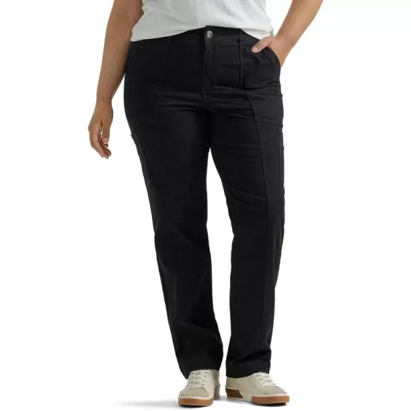 Lee Womens Plus Size Ultra Lux Comfort with Flextogo Utility PantUnionall Black