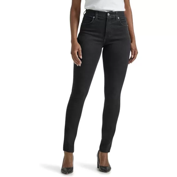 Lee Womens Ultra Lux Comfort with Flex Motion High Rise Skinny JeanBlack