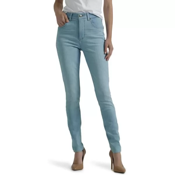 Lee Womens Ultra Lux Comfort with Flex Motion High Rise Skinny JeanWhite Veil