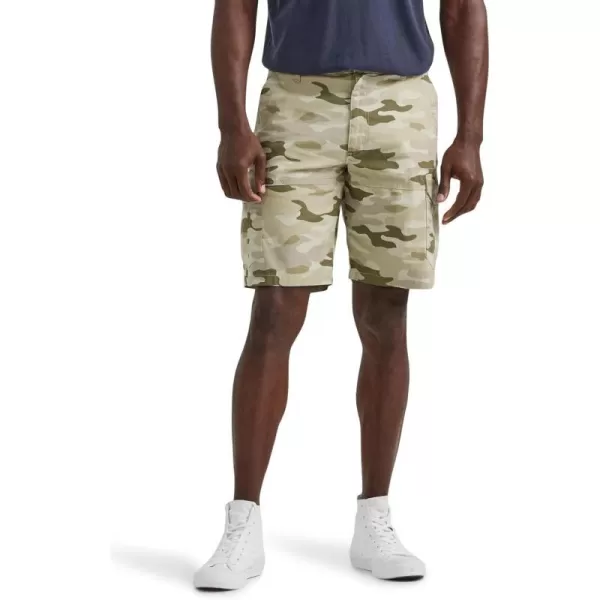 Mens Extreme Motion Swope Cargo ShortKhaki Granite Camo