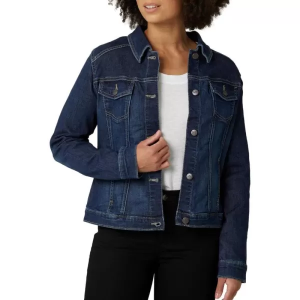 Riders by Lee Indigo Womens Denim JacketDrenched  Dark Blue