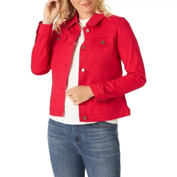 Riders by Lee Indigo Womens Denim JacketJalapeno Cherry Red