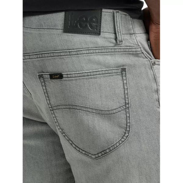 Lee Mens Extreme Motion Straight Taper JeanGray Scotch  Destruction Features