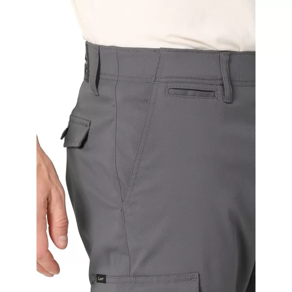 Lee Mens Extreme Motion Synthetic Cargo PantCharcoal
