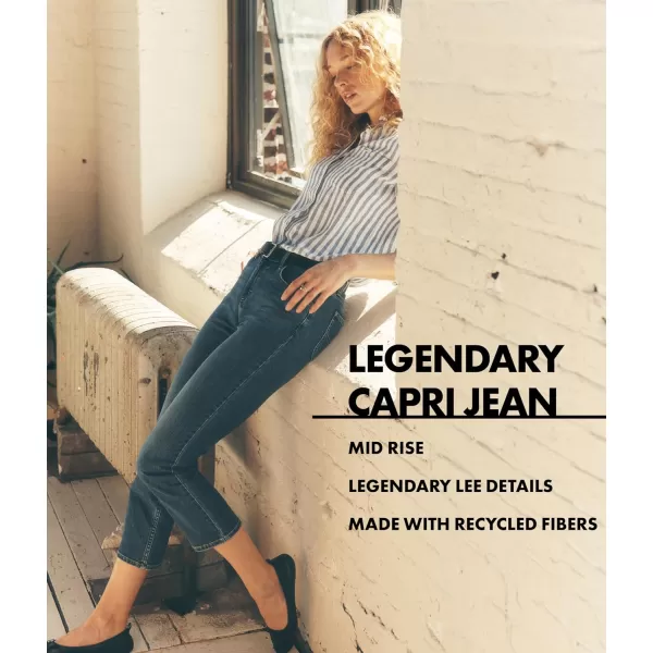 Lee Womens Legendary 23 Capri JeanBlack