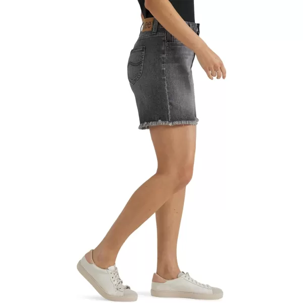 Lee Womens Legendary CutOff Denim ShortBlurred Darks